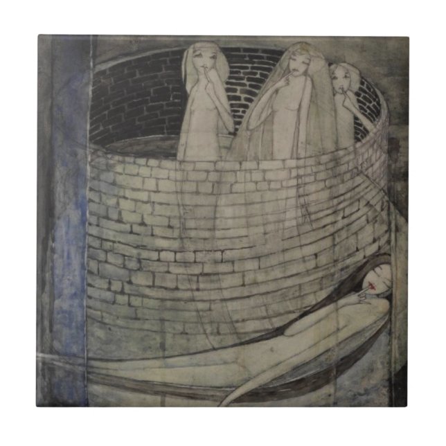 Azulejo De Cerâmica A verdade está no fundo do poço (Frente)