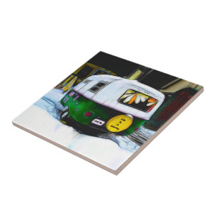 Azulejo De Cerâmica A Vida De Hippie Retroativa É Uma Viagem Para Acam