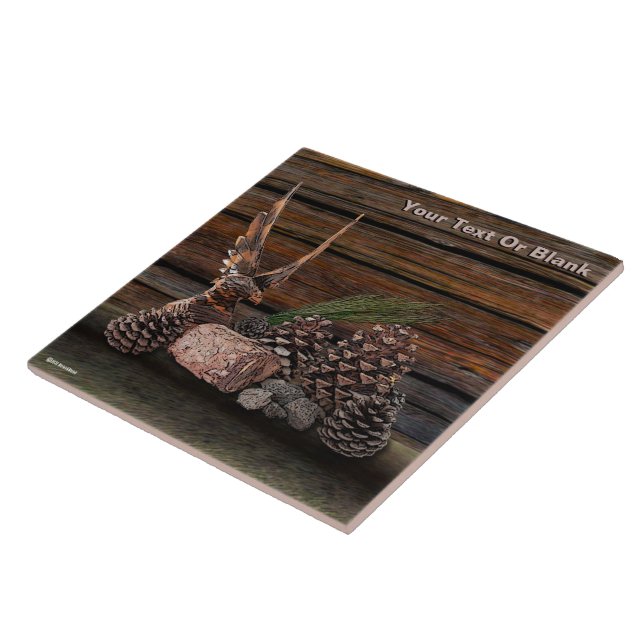 Azulejo De Cerâmica A Vida Estática Com Águia (Lateral)