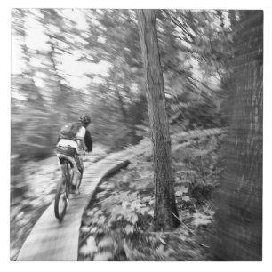 Azulejo De Cerâmica Aaron Rodgers fazendo mountain biking na Stairway