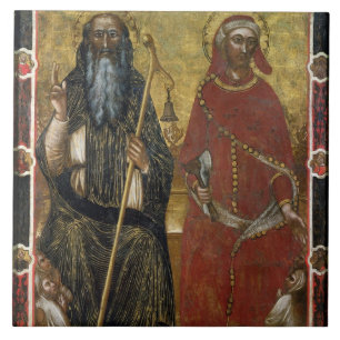 Azulejo De Cerâmica Abade de Anthony de santos e Eligius - processo