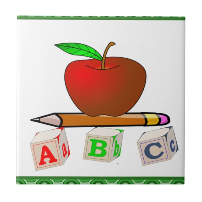 AZULEJO DE CERÂMICA  ABC (Frente)