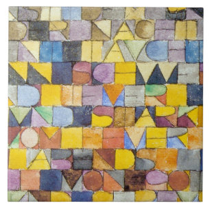 Azulejo De Cerâmica ABC (Alfabeto), Paul Klee