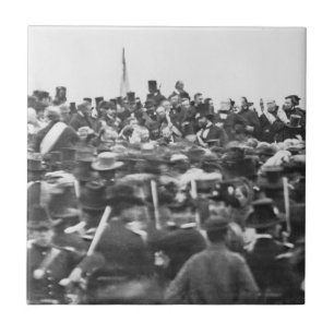 Azulejo De Cerâmica Abe Lincoln Gettysburg Endereço: Fim da Guerra Civ