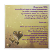 Abençoado seja o Senhor Salmo 28:6-7