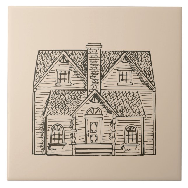 Azulejo De Cerâmica Abençoe esta Assembleia com modelo de imagem (Frente)