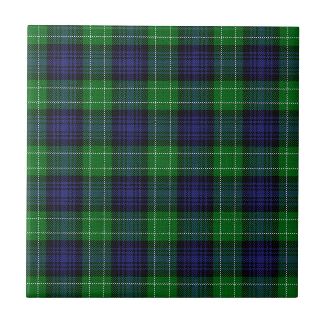 Azulejo De Cerâmica Abercrombie Tartan (Frente)