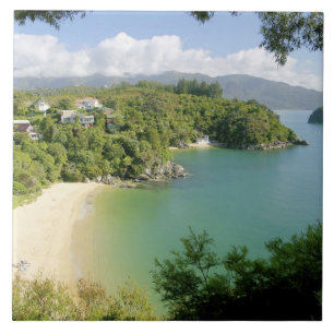 Azulejo De Cerâmica Able Tasman NP, Nelson, Nova Zelândia. As muitas