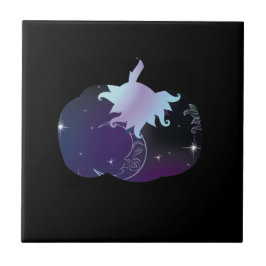 Azulejo De Cerâmica Abóbora Azul Escuro