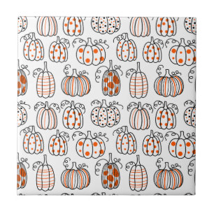 Azulejo De Cerâmica Abóbora Minimalista Moderna – Laranja Abstrato