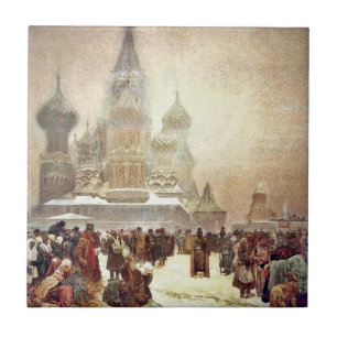 Azulejo De Cerâmica Abolição do Serfdom em Rússia 1914