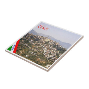 Azulejo De Cerâmica ABR013 CHIETI, Abruzzo, Itália,