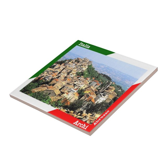 Azulejo De Cerâmica ABR020 ARCHI, Abruzzo, Itália, (Lateral)