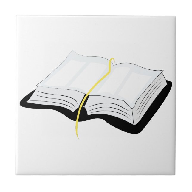 Azulejo De Cerâmica Abra a bíblia (Frente)