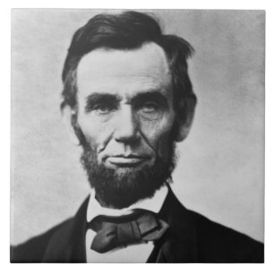 Azulejo De Cerâmica Abraham Lincoln: 16º Presidente da América