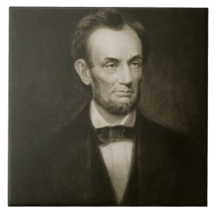 Azulejo De Cerâmica Abraham Lincoln, 16o presidente do Stat unido