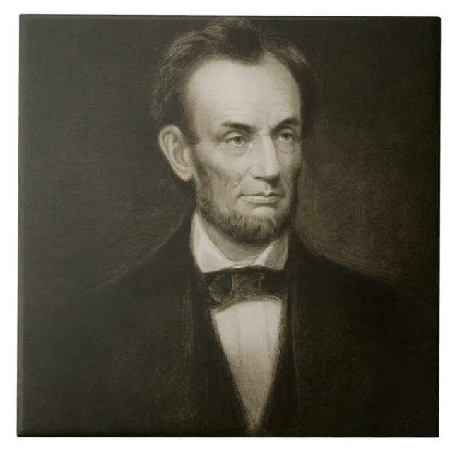 Azulejo De Cerâmica Abraham Lincoln, 16o presidente do Stat unido (Frente)