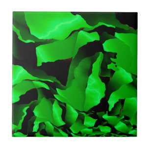 Azulejo De Cerâmica Abstração verde