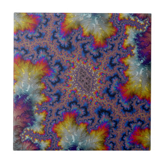 Azulejo De Cerâmica Abstract fractal patterns and shapes. Fractal