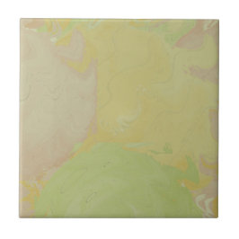 Azulejo De Cerâmica Abstract Pastel Swirl Olive Green