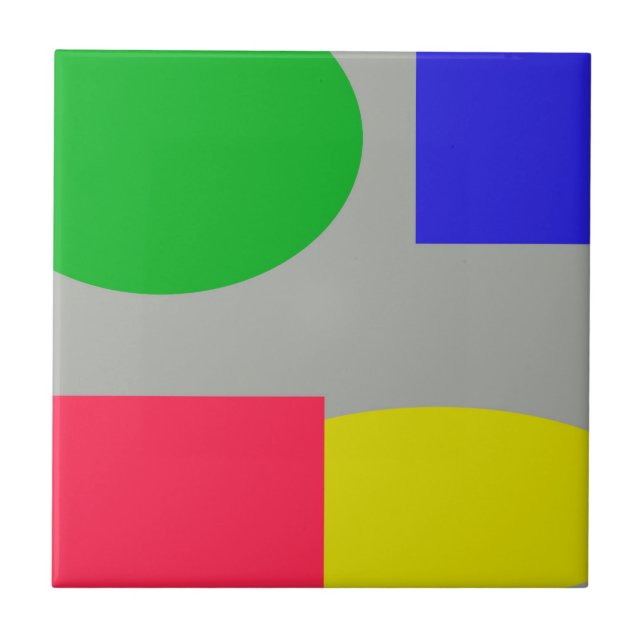 Azulejo De Cerâmica Abstrato (Frente)