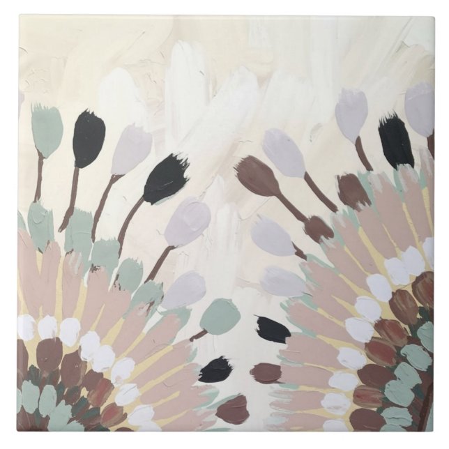 Azulejo De Cerâmica Abstrato (Frente)