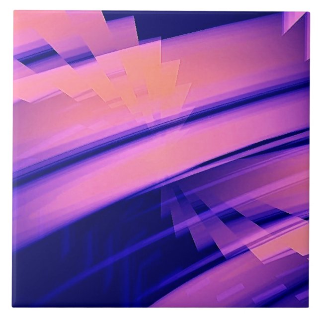 Azulejo De Cerâmica Abstrato (Frente)