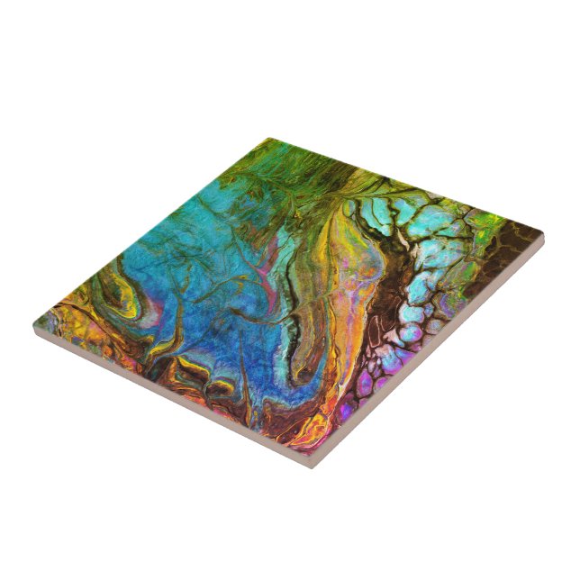 Azulejo De Cerâmica Abstrato382 (Lateral)