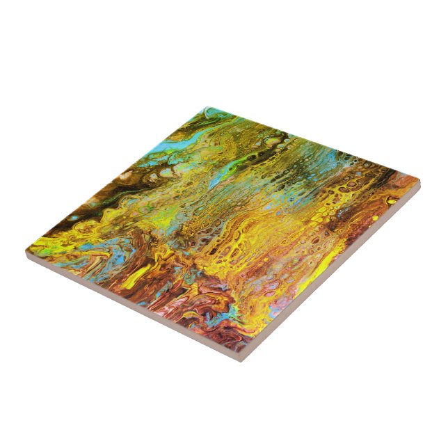 Azulejo De Cerâmica Abstrato437 (Lateral)