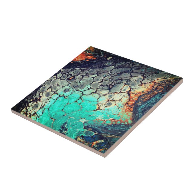 Azulejo De Cerâmica Abstrato491 (Lateral)