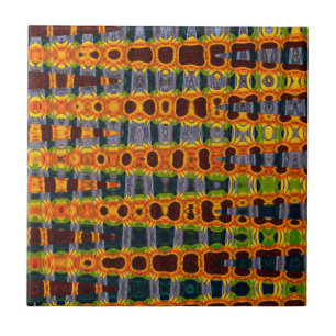Azulejo De Cerâmica Abstrato 2 do girassol, 2016 (foto) imagens do SVP