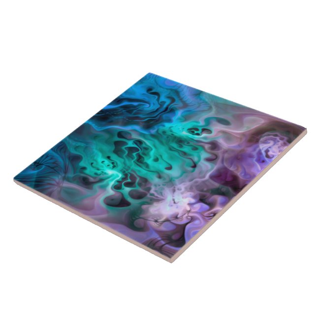 Azulejo De Cerâmica Abstrato Apófise Fractal I (Lateral)