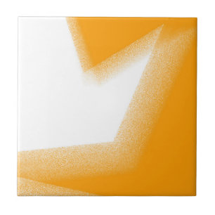 Azulejo De Cerâmica Abstrato Art Pastel Orange White