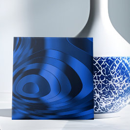 Azulejo de cerâmica Abstrato azul escuro