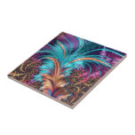 Azulejo De Cerâmica Abstrato Colorida Pena Brilhante - Bela<br><div class="desc">Abstrato Colorir Pena Brilhante - Lindo - Adicione seu texto / figura / mais... </div>