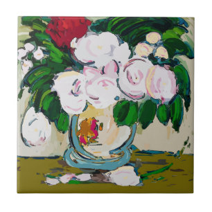 Azulejo De Cerâmica Abstrato das flores