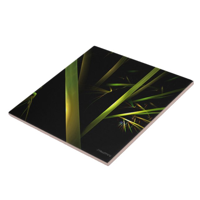 Azulejo De Cerâmica Abstrato de bambu (Lateral)