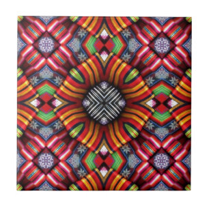 Azulejo De Cerâmica Abstrato de Equador