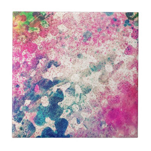 Azulejo De Cerâmica Abstrato de flores