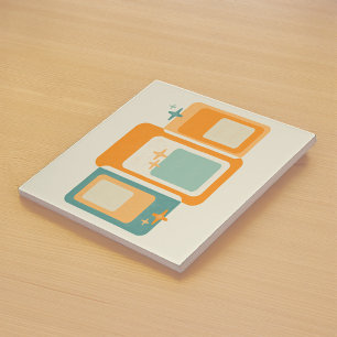 Azulejo De Cerâmica Abstrato de Geometria do Meio século de Retro Lara