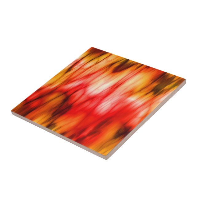 Azulejo De Cerâmica Abstrato de incêndio (Lateral)