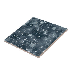 Azulejo De Cerâmica Abstrato de Números de Matemática