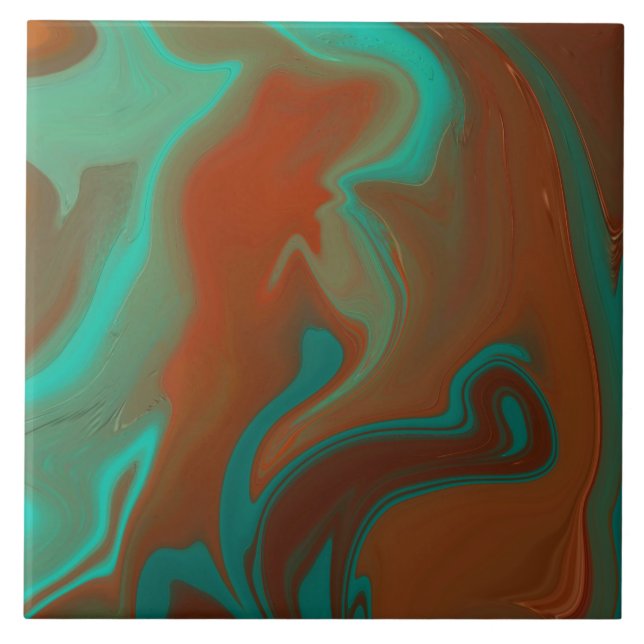 Azulejo De Cerâmica abstrato de padrão, (Frente)