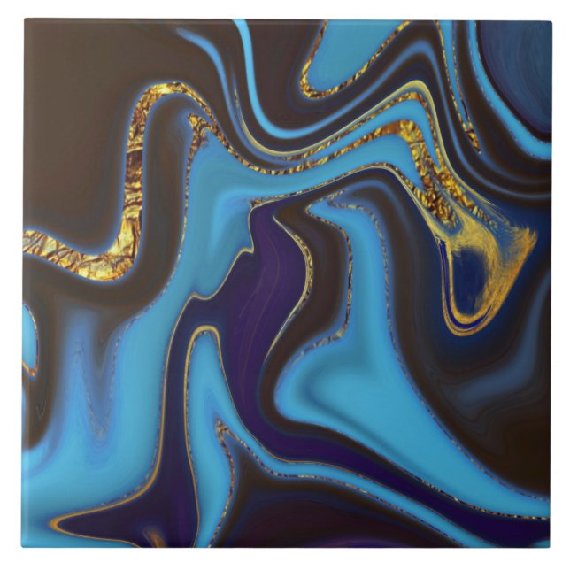 Azulejo De Cerâmica abstrato de padrão (Frente)
