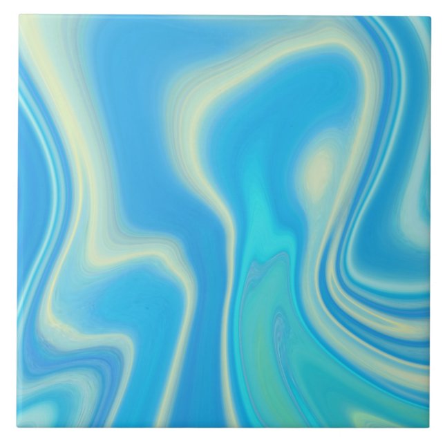 Azulejo De Cerâmica abstrato de padrão. (Frente)