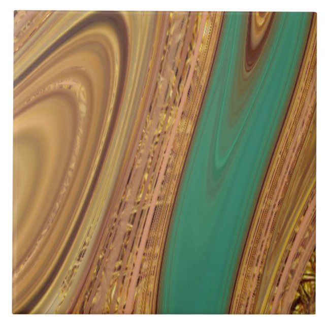 Azulejo De Cerâmica abstrato de padrão. (Frente)