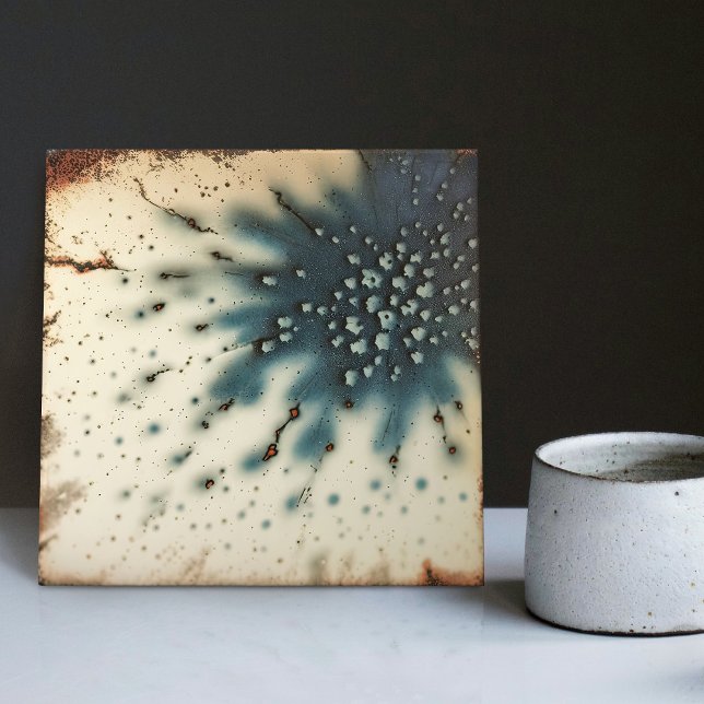 Azulejo De Cerâmica Abstrato de queda de parede de tonalidades na Terr (Criador carregado)