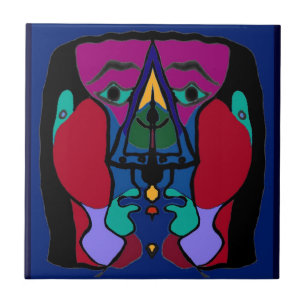 Azulejo De Cerâmica Abstrato desbalanceado