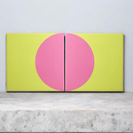 Azulejo De Cerâmica Abstrato do Médio de meio círculo retrorreflector 