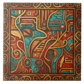Azulejo De Cerâmica Abstrato do Sudoeste